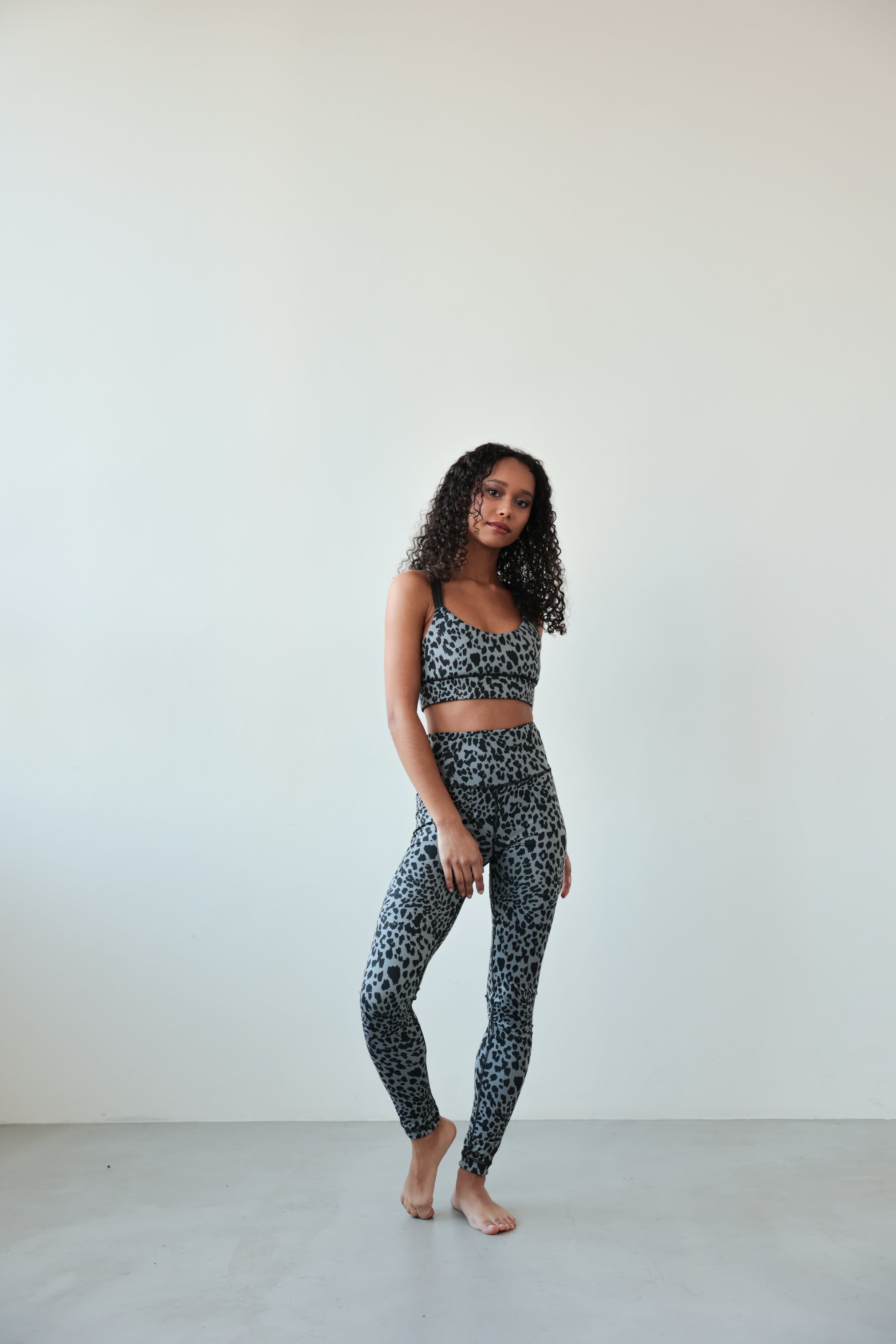 Bra zum Wenden Schwarz & Grauer Leo