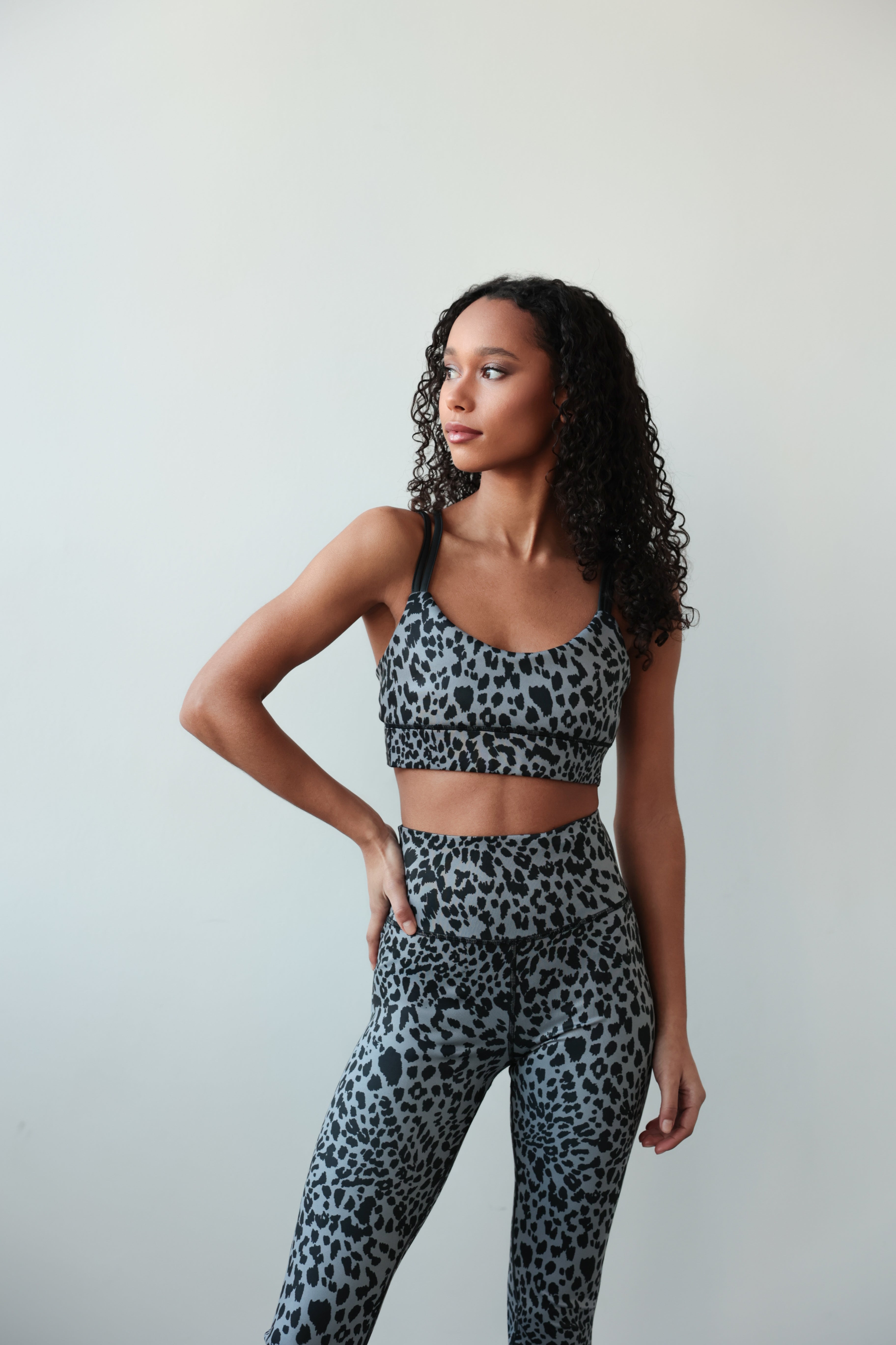 Bra zum Wenden Schwarz & Grauer Leo