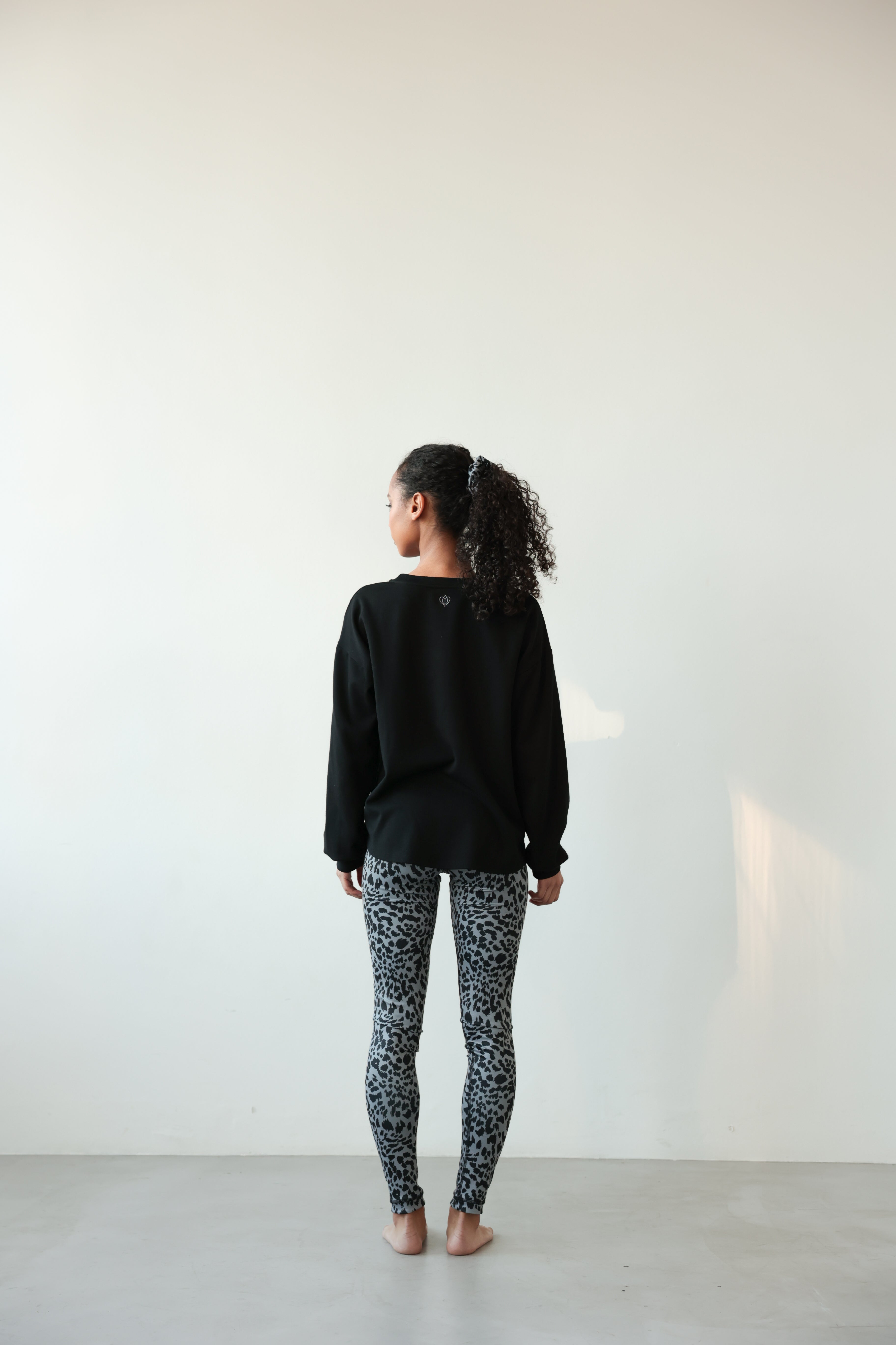 Sweatshirt Schwarz mit Band