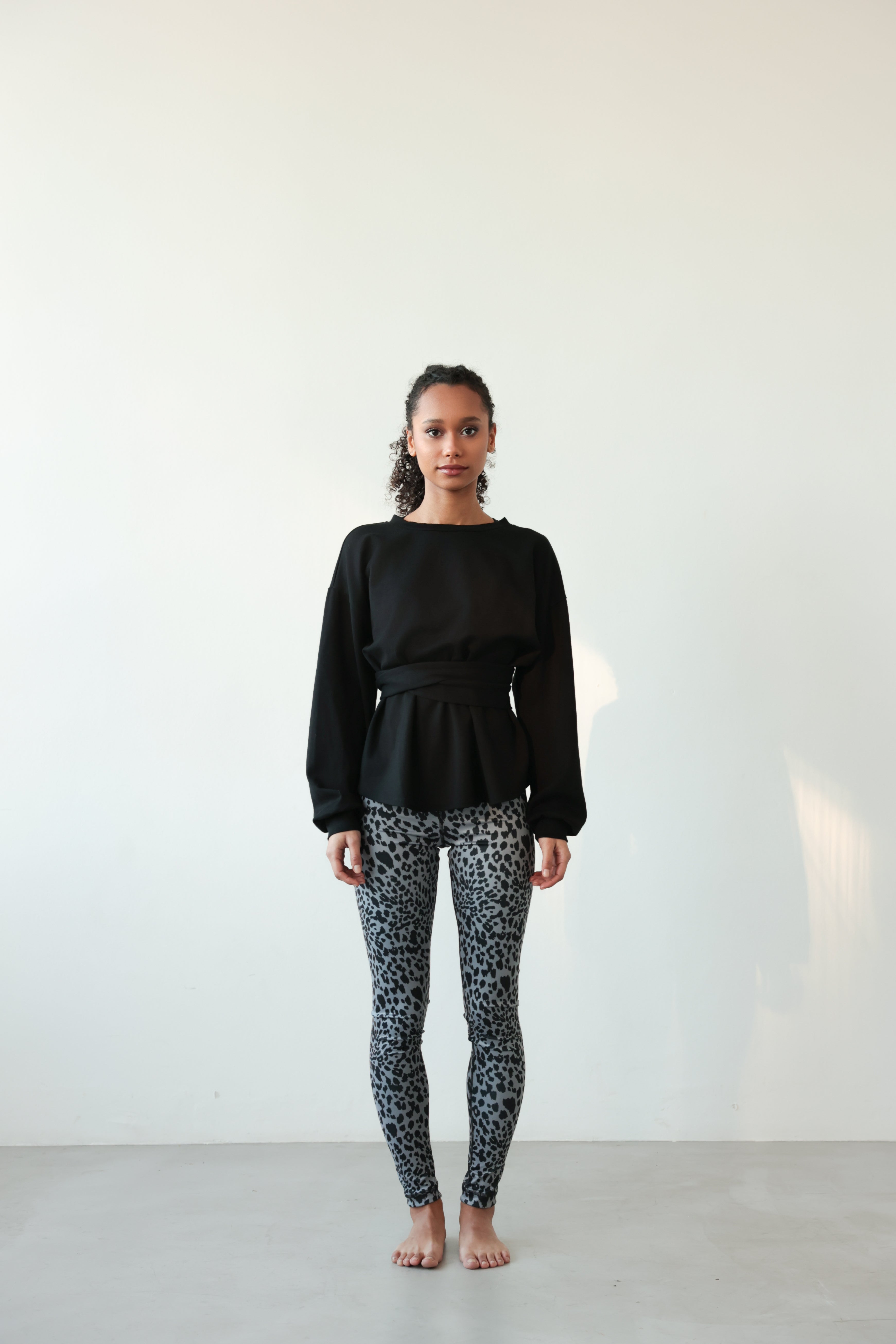 Sweatshirt Schwarz mit Band