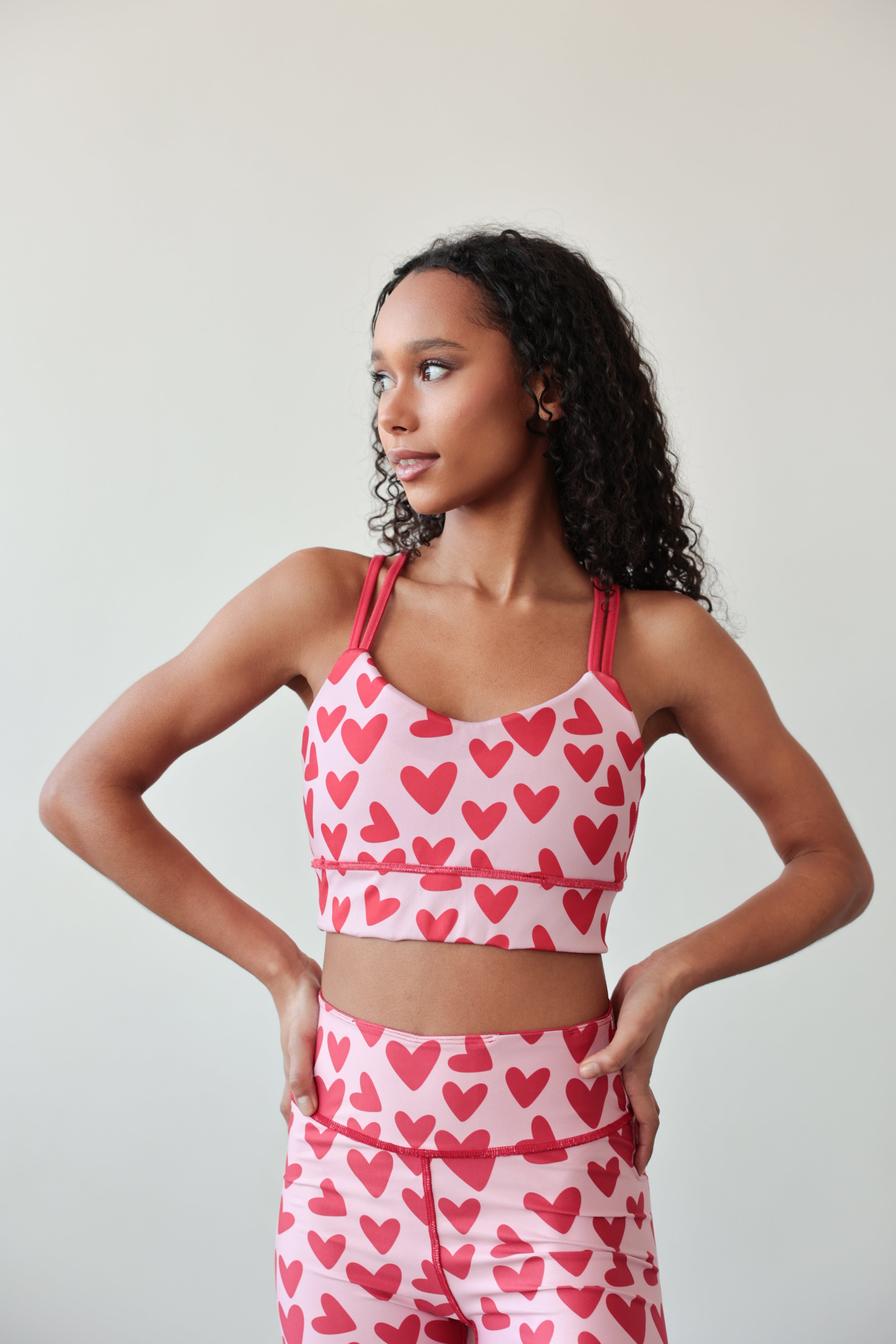 Bra zum Wenden Rot & Herzprint